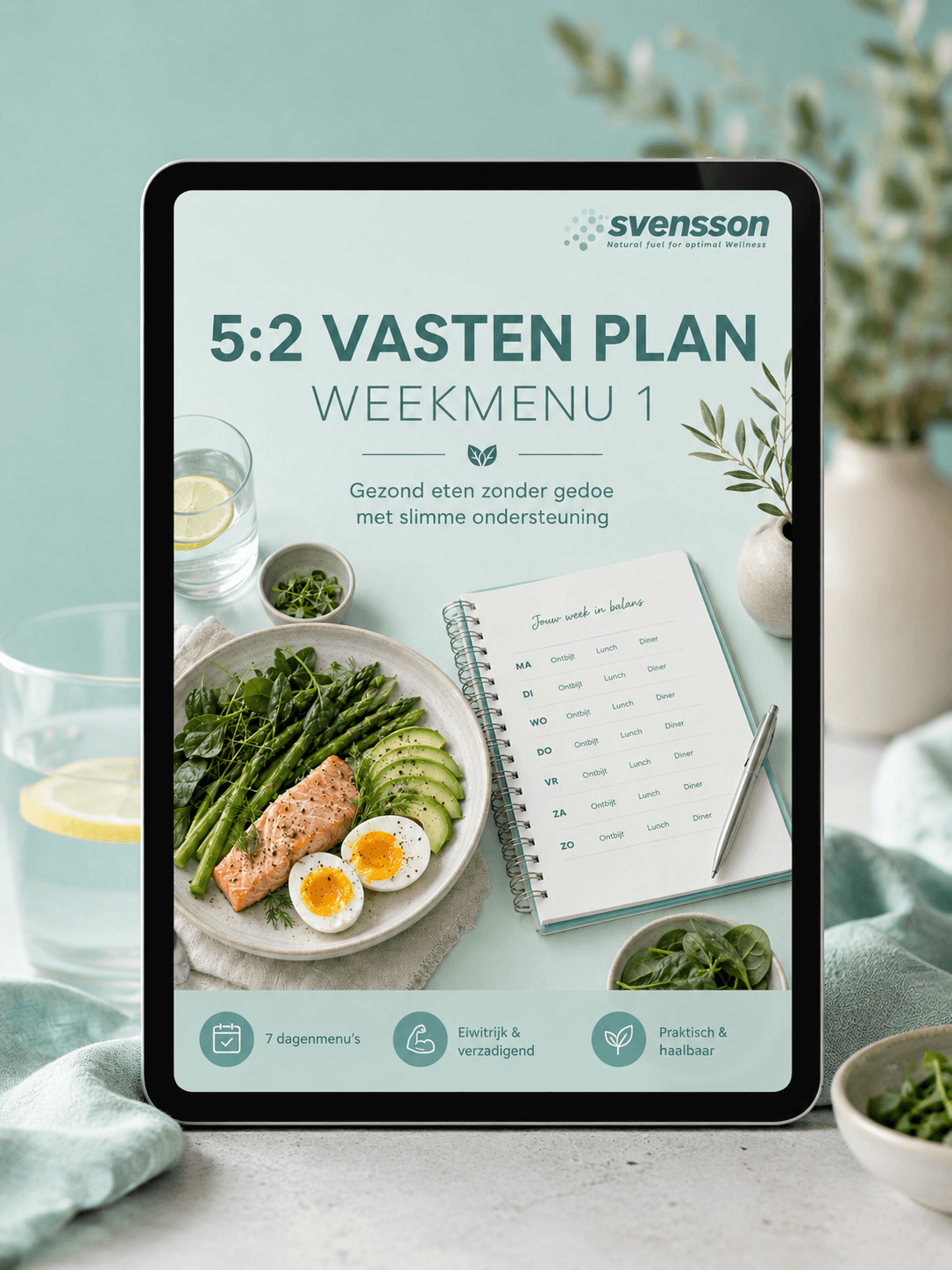 Fasting Weekly menus with shopping lists - Monthly program